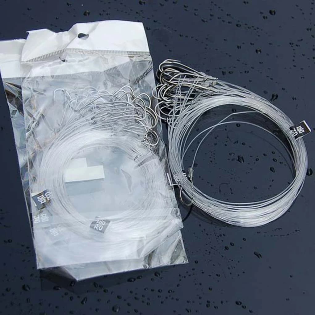 Hameçons jig head 20/26 pièces avec ligne attachée - Acier carbone pour pêche en mer
