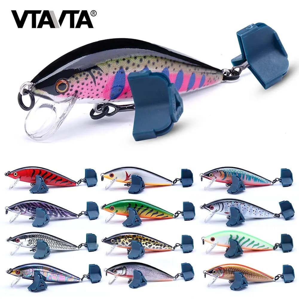Leurre minnow coulant VTAVTA 7cm/10g pour truite et brochet, appât dur jerkbait pêche en eau douce