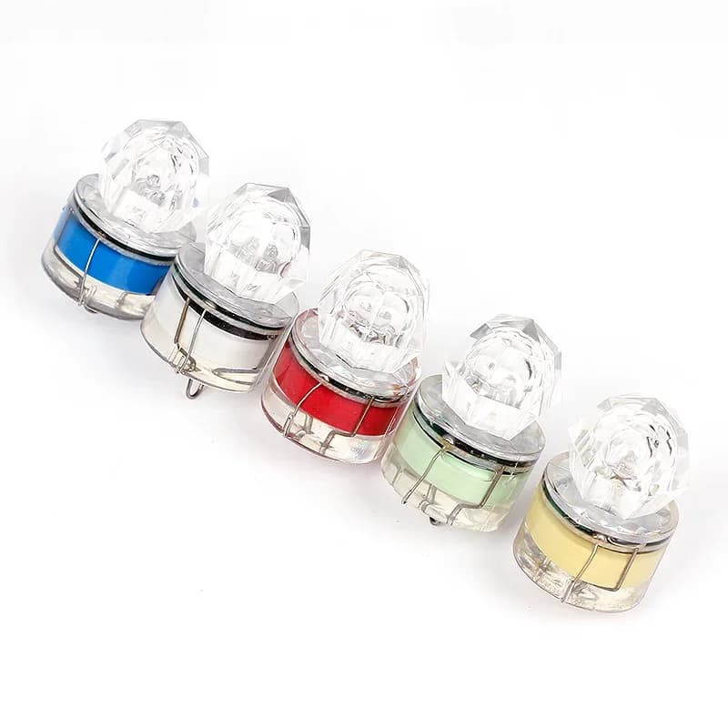 Projecteur LED submersible pêche profonde - Tube diamant étanche avec lumière colorée attirante