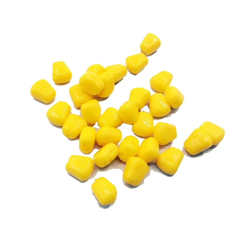 100 leurres silicone maïs flottants - appâts artificiels avec odeur de maïs pour pêche de la carpe