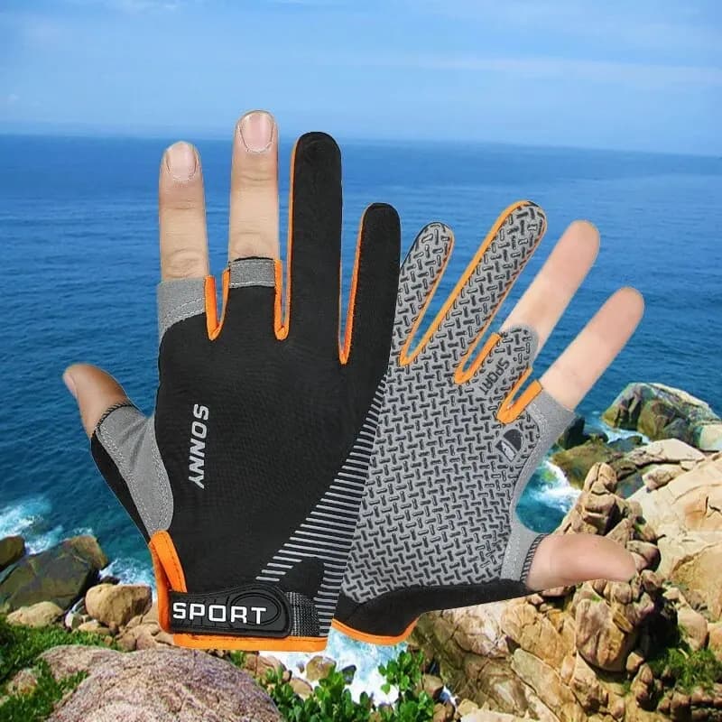 Gants professionnels capture poisson anti-dérapants pour manipulation sécurisée et remise à l'eau