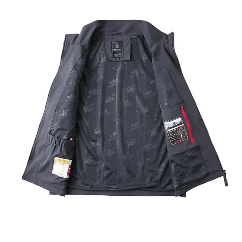 Veste sans manches homme multifonction pêche travail printemps automne respirante à poches multiples