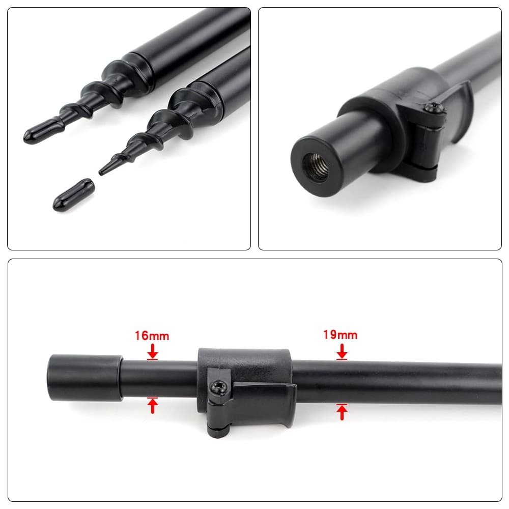 Support canne carp fishing Hirisi aluminium - Bank sticks 2 pièces rod pod stabilisation berge