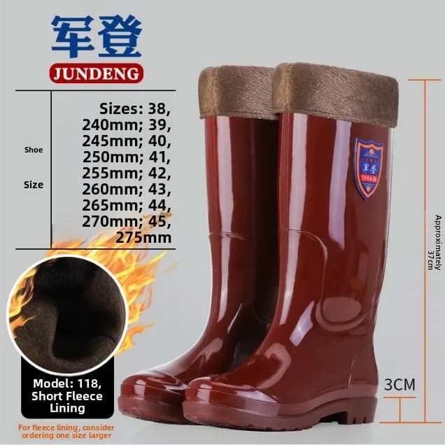 Chaussures aquatiques homme tube haut couleur thé antidérapantes chaudes séchage rapide pêche