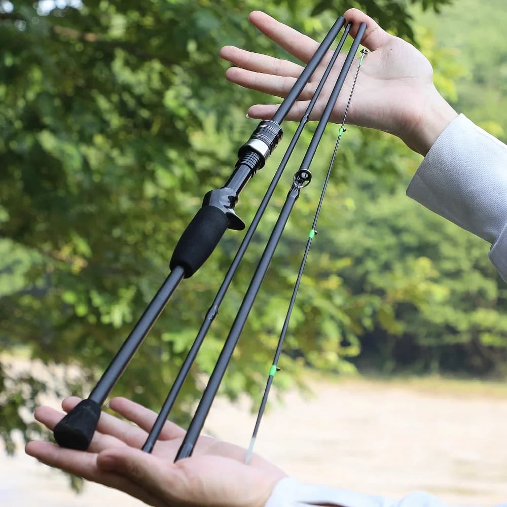 Canne spinning Sougayilang carbone 1.8-2.1m ultra légère - Pêche aux leurres manche EVA