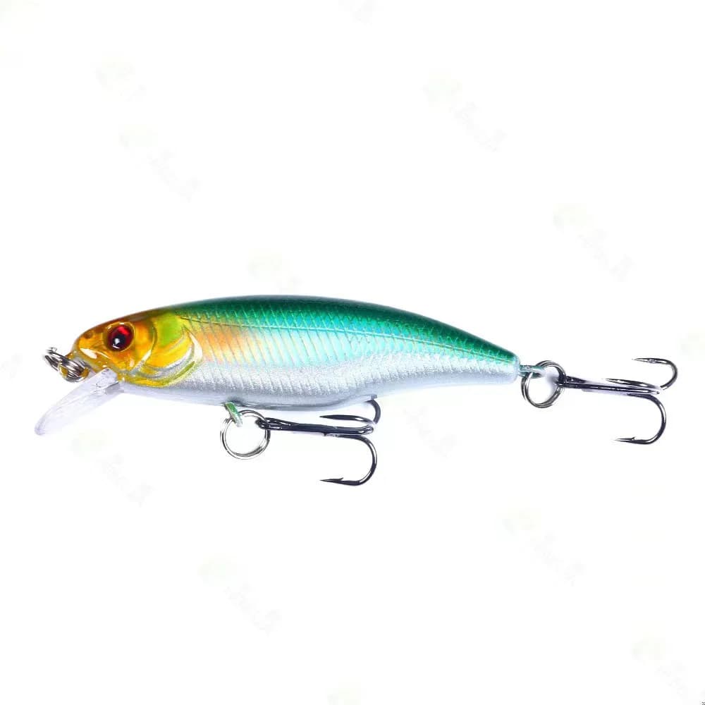 Leurre dur professionnel jerkbait 52mm pour brochet perche, leurre nageur coulant minnow appât carnassier
