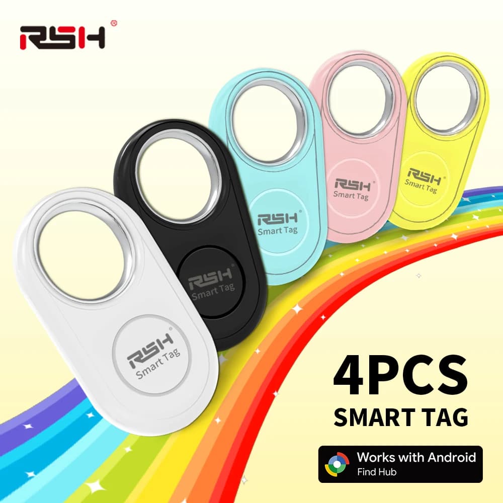Tracker GPS 4PCS pour Samsung - Localisateur anti-perte pour matériel de pêche Android