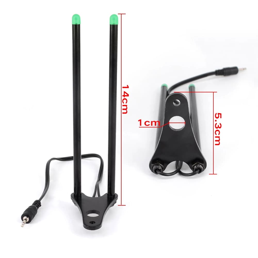 Barillet lumineux LED 4 couleurs pour détecteur de touches carpe, anti-accrochage et étanche