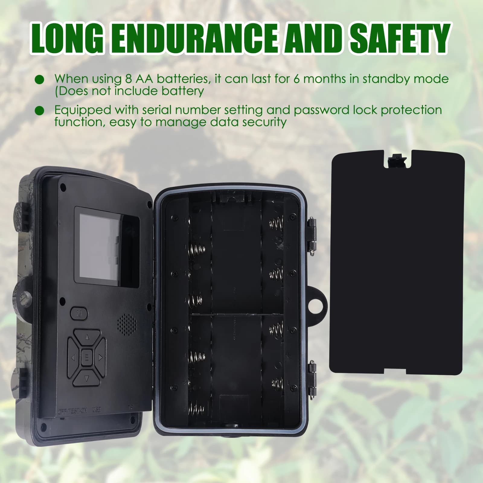 Caméra trail capteur infrarouge IP66 étanche 90 degrés avec vision nocturne pour surveillance faune extérieure