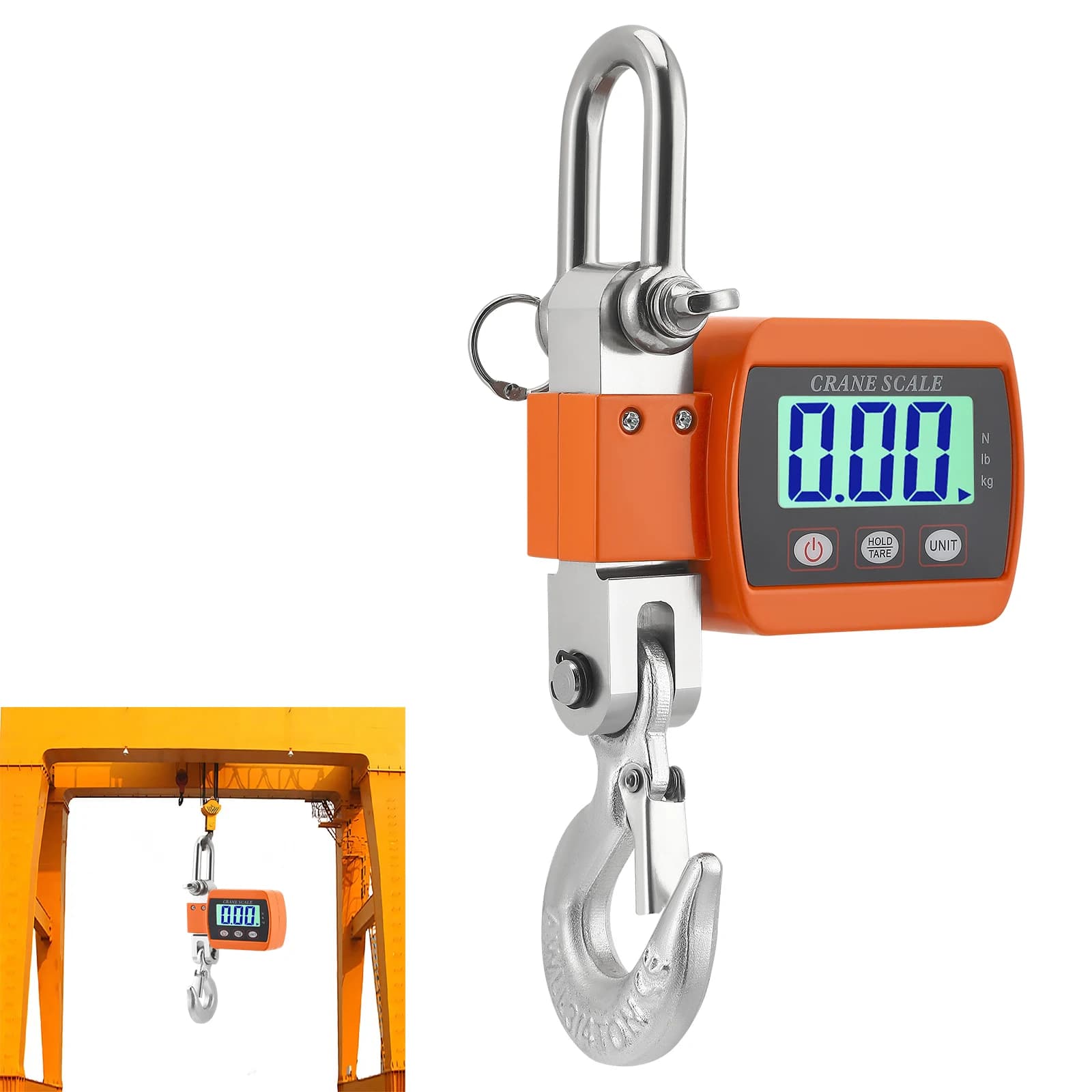 Balance industrielle numérique portative 0.05-500kg pour pêche, chasse et ferme - Pèse-grue précis