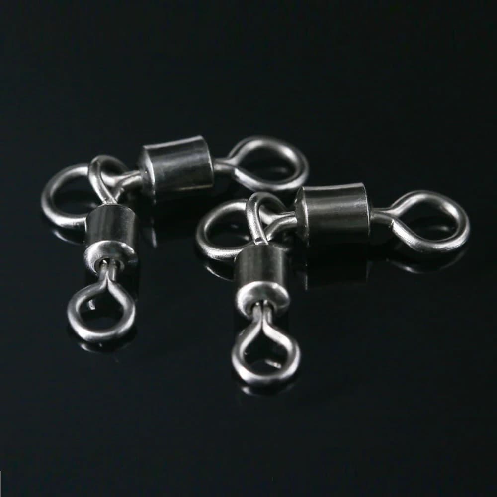 25 pièces émerillons roulants DNDYUJU en laiton pour la pêche à la carpe et en eau