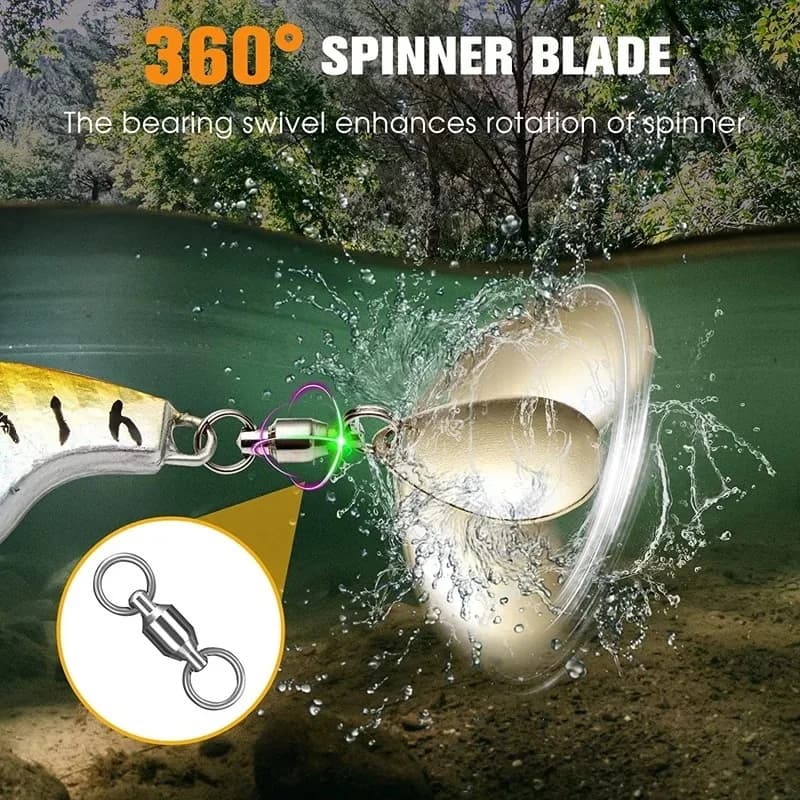 Kit 5 leurres métal VIB spinner spoon - appâts artificiels sinking pour pêche complète accessoires