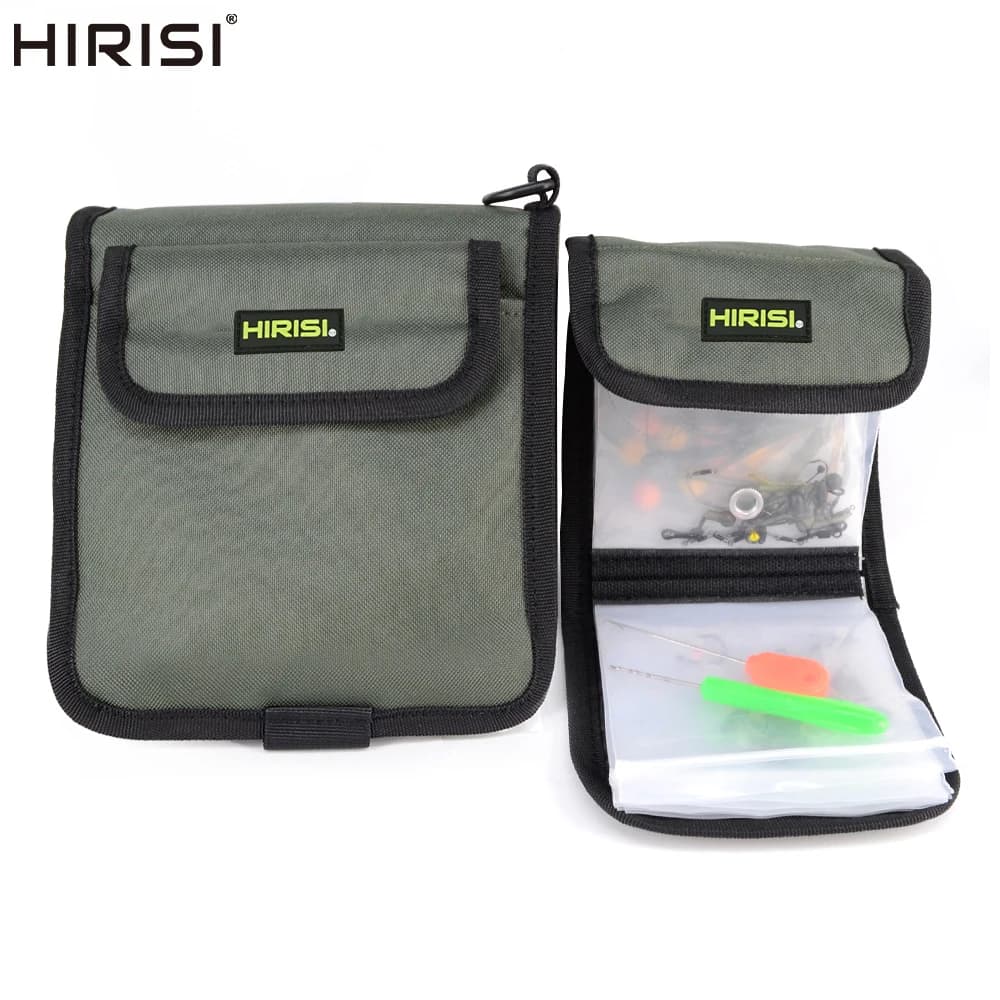 Sac de rangement transparent pour montages de pêche à la carpe - Portefeuille à hair rigs W122