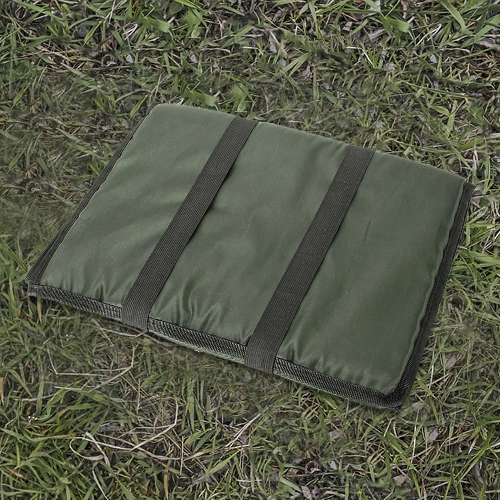 Tapis de décrochage 3 couches pliable pour carpe - Coussin en mousse respirant pour pêche confortable