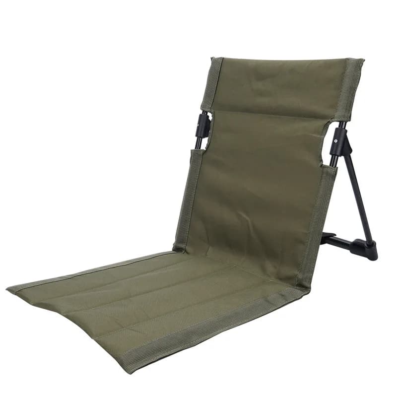 Chaise pliante pêche avec dossier et coussin - Siège confort jardin et plage pour pêcheurs