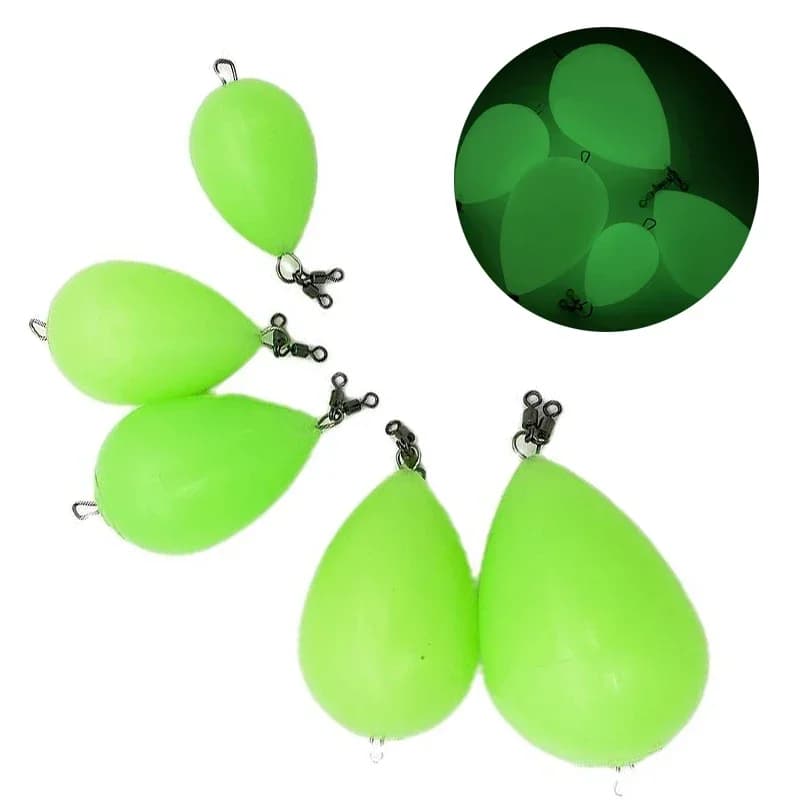Flotteur lumineux pour pêche de nuit, aide au lancer longue distance et à la présentation des appâts