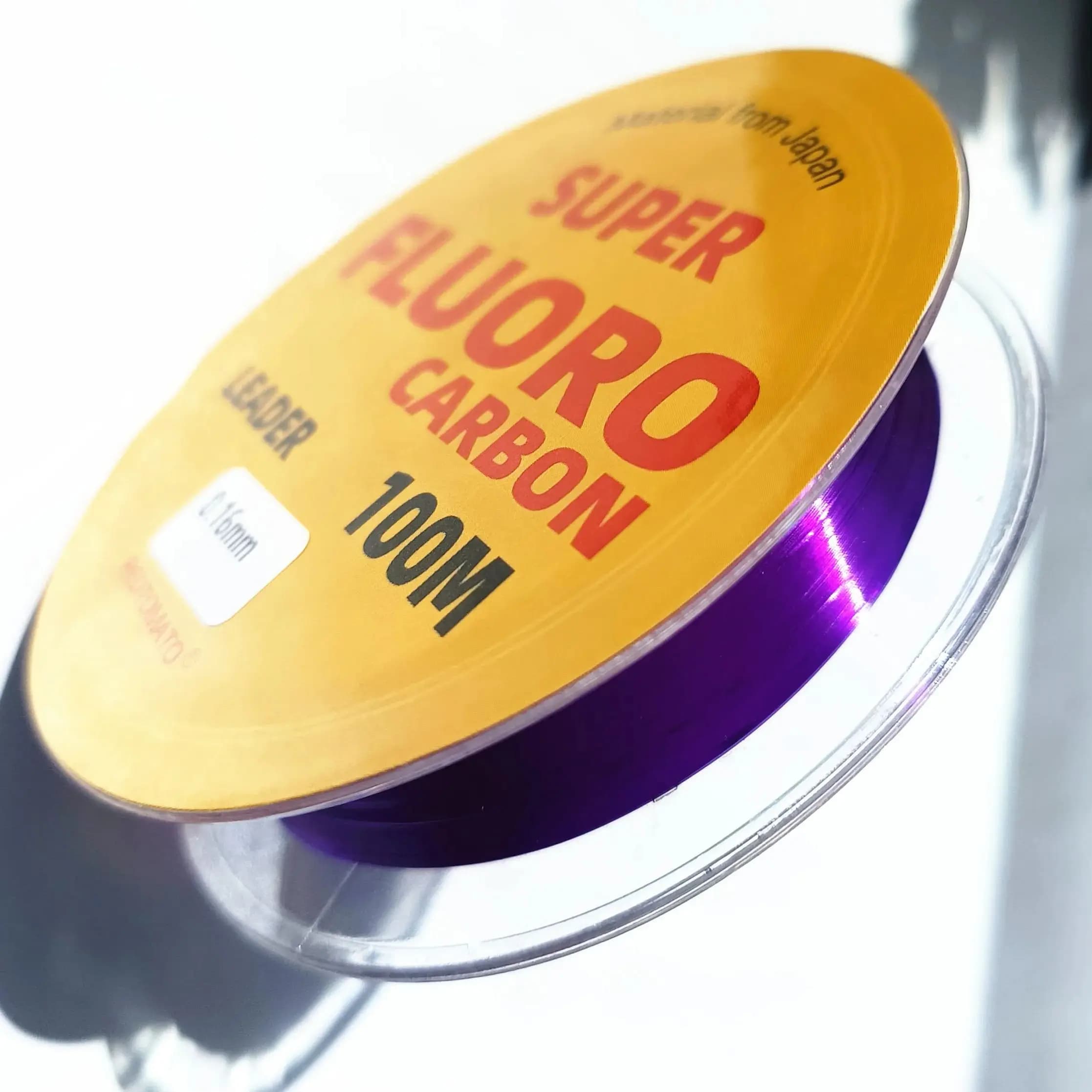 Fil de Pêche Fluorocarbon REDTOMATO Super Résistant Matériau Japonais Diamètres 0.14 à 0.70mm pour Vos Montages