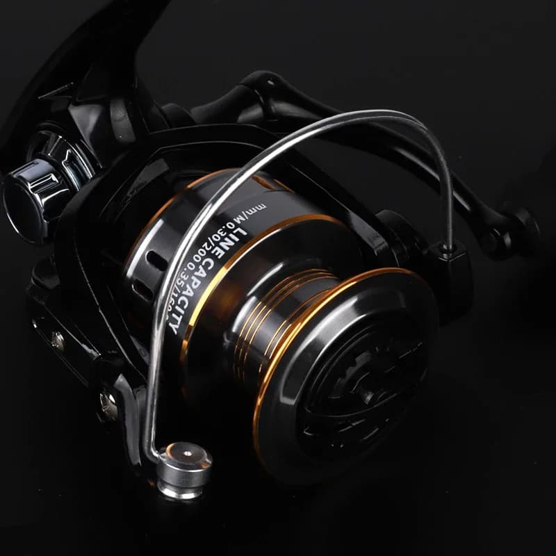 Moulinet de pêche spinning ultra léger professionnel 1000 à 7000, rapport 5.2:1 et frein 26LB pour
