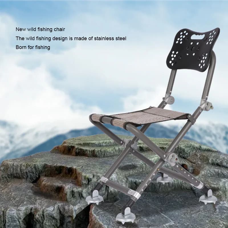Chaise de pêche tout-terrain réglable 180° - Siège waterproof et forte capacité de charge