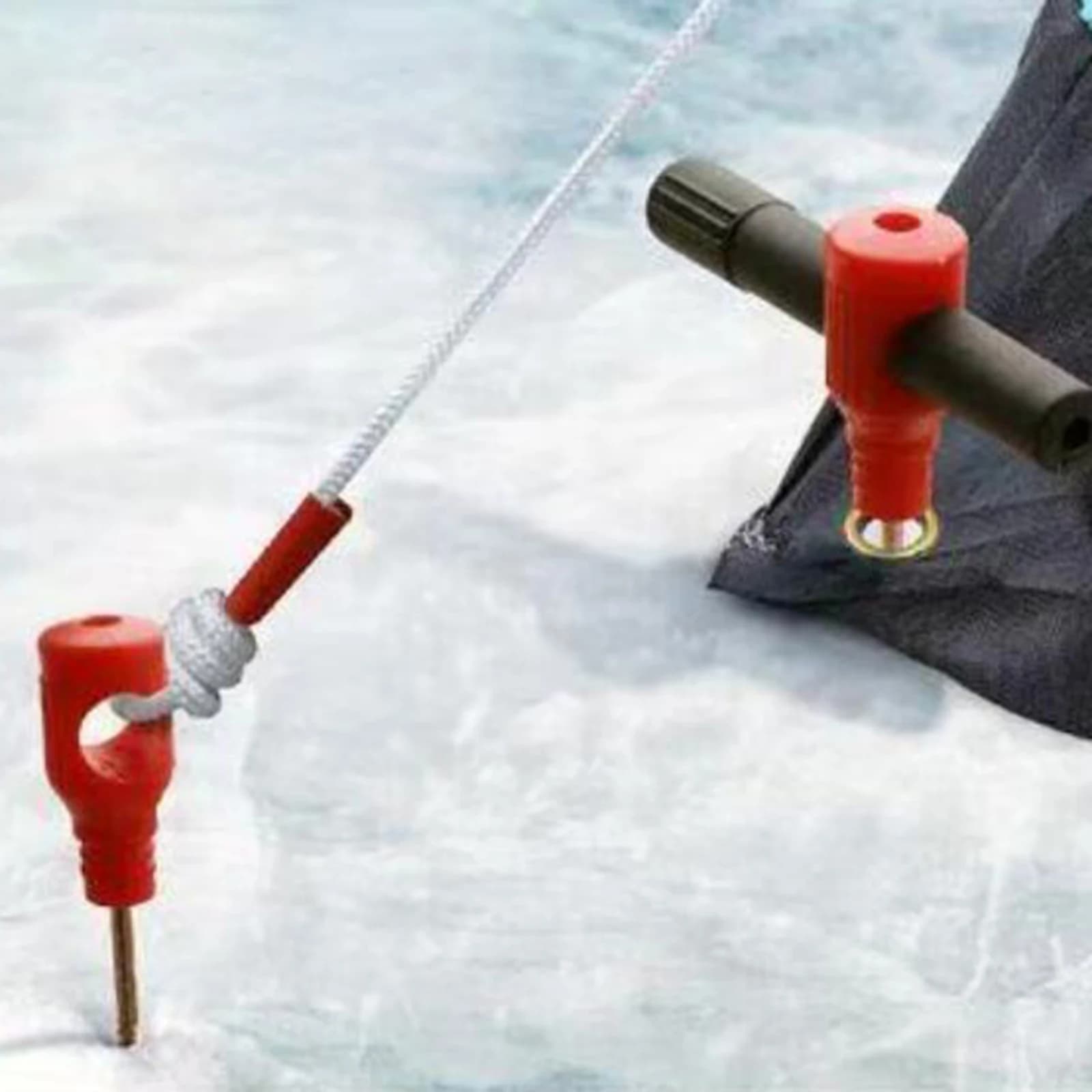 Vis à glace spirale pour tente outil perçage neige camping pêche sur glace équipement