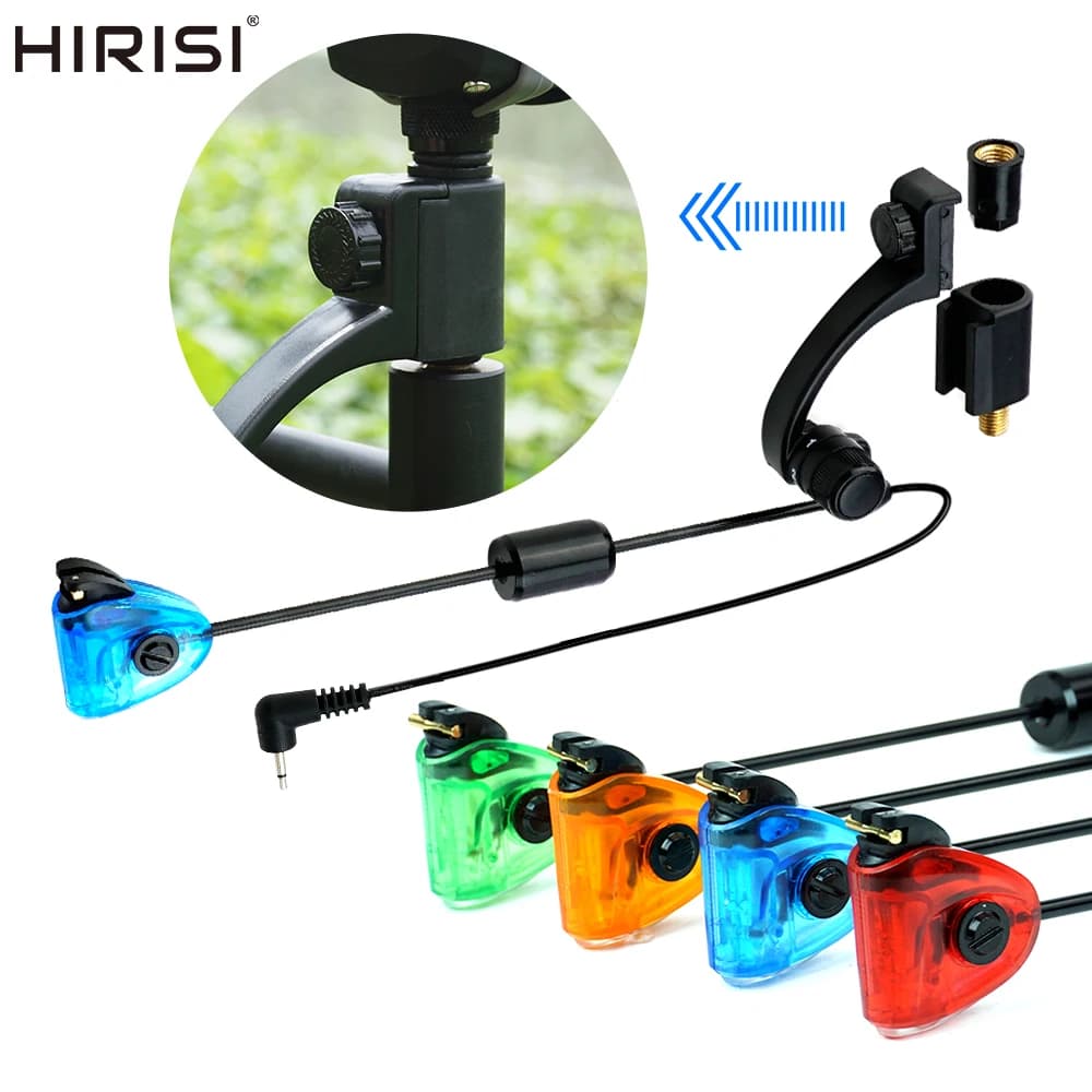 Hirisi B2045 indicateurs de touche LED 4 couleurs - Swinger carpe à connecteur rapide et poids réglable