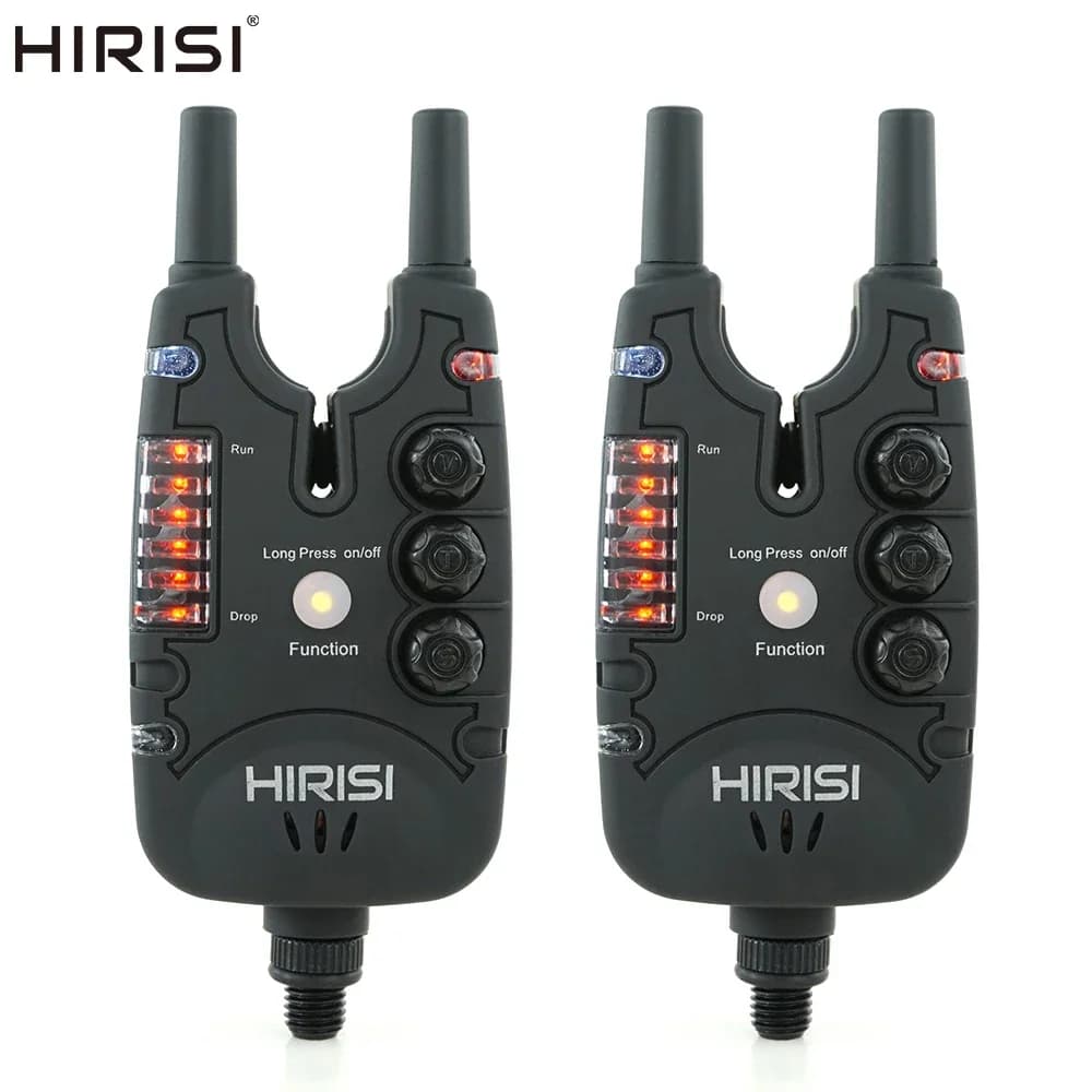 Alarme de touche Hirisi B150 pour pêche à la carpe avec LED, volume réglable et haute sensibilité
