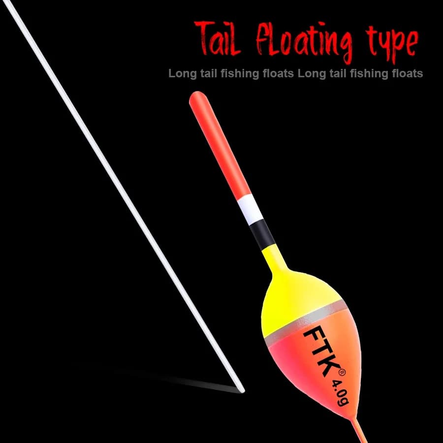 Flotteurs verticales TINSOL pour pêche carpe - 5 pièces sapin Barguzinsky 18-22.5cm flottabilité 1-4g