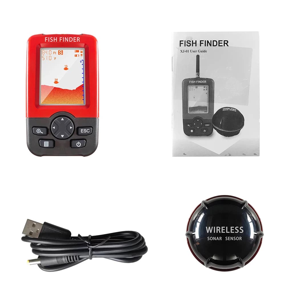 Détecteur de poissons portable sans fil FindFish XJ01 sonar échosondeur pour accessoires pêche