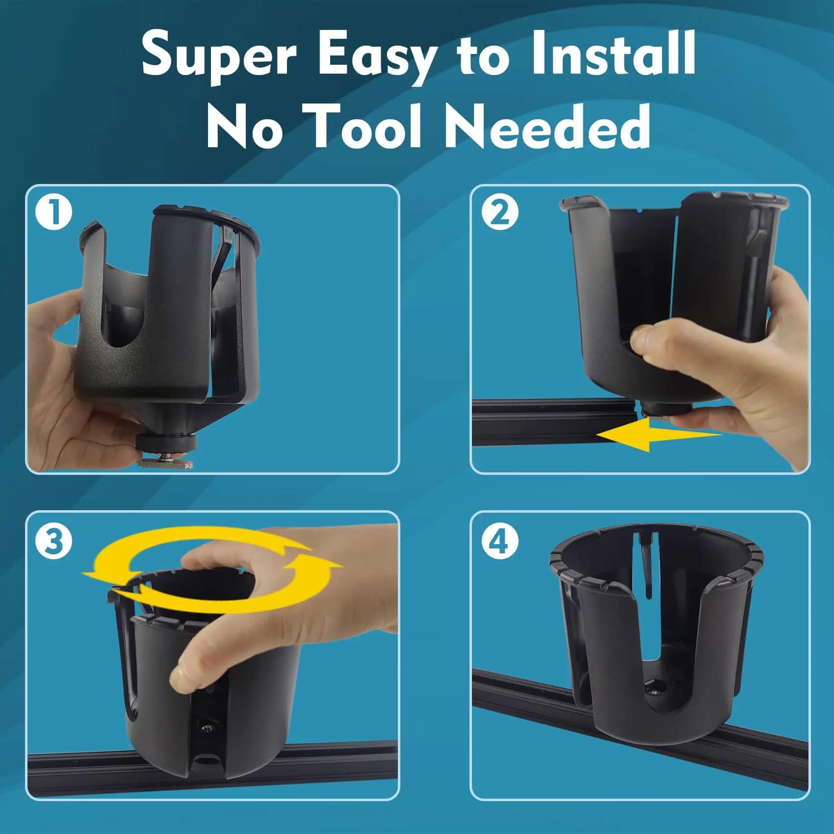 Porte-gobelet réglable pour kayak de pêche - Support multifonction pour canettes et leurres