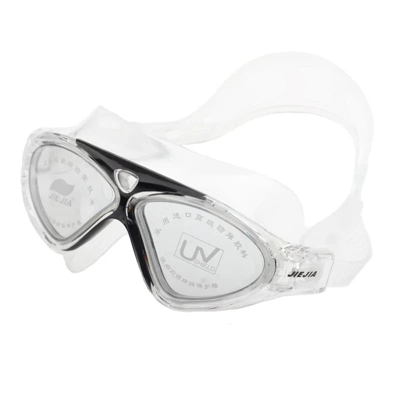 Lunettes de natation électroplaquées 2023 - grand cadre étanche anti-buée UV pour sport aquatique