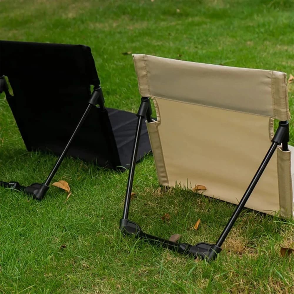 Chaise pliante camping individuelle avec coussin confort - Parfaite pour pêche, jardin et activités outdoor