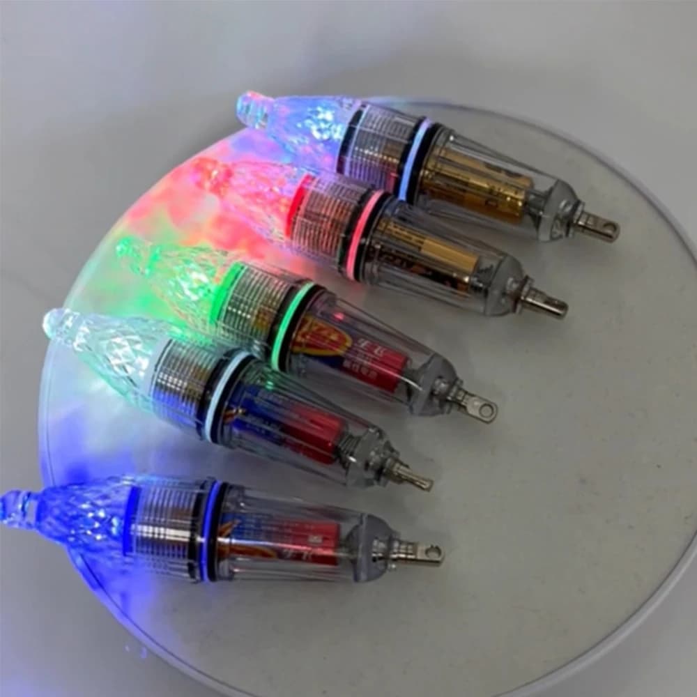 Lot 2 lampes à LED pour appâts de pêche sur bateau, crevettes d'eau douce, pêche nocturne - Fonctionne sur piles AA