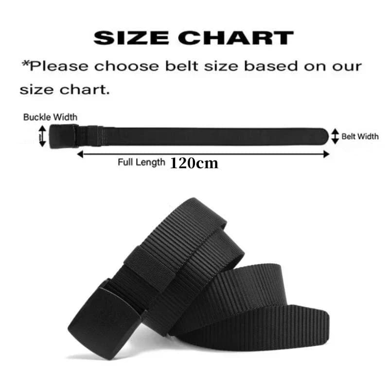 2Pcs ceinture nylon automatique boucle pêche chasse multifonction toile tactique qualité homme