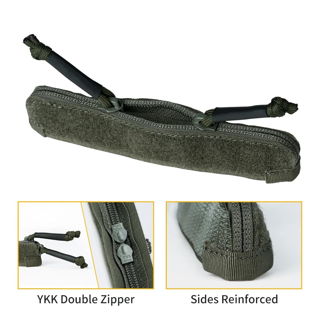 Poche de rangement double zip IDOGEAR pour gilet tactique JPC2.0 pêche organisation