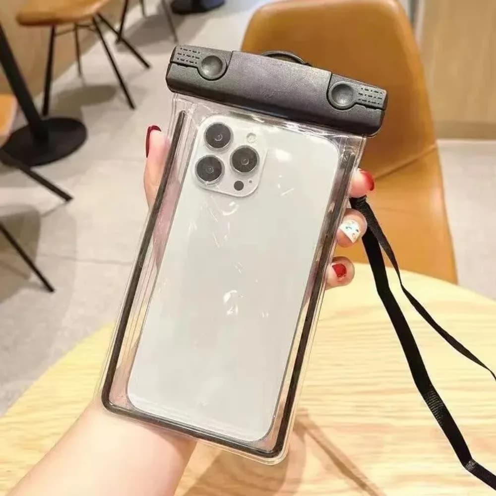Pochette téléphone étanche universelle avec lanière natation plongée tactile étanche