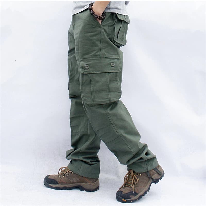 Salopette cargo militaire tactique pêche travail streetwear pantalon homme droite 44
