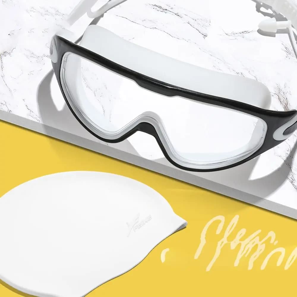 Lunettes plongée mode grand cadre - étanches anti-UV vision large silicone