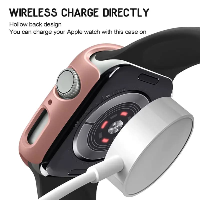 Coque de protection PC pour Apple Watch 45mm 41mm 44mm - Accessoire bumper étanche série 7 SE 6 5