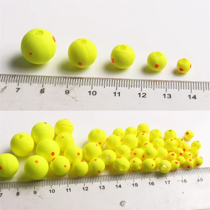 Flotteurs bicolores EPS 20PCS - Billes de flottaison ultra-légères pour pêche fine et précise