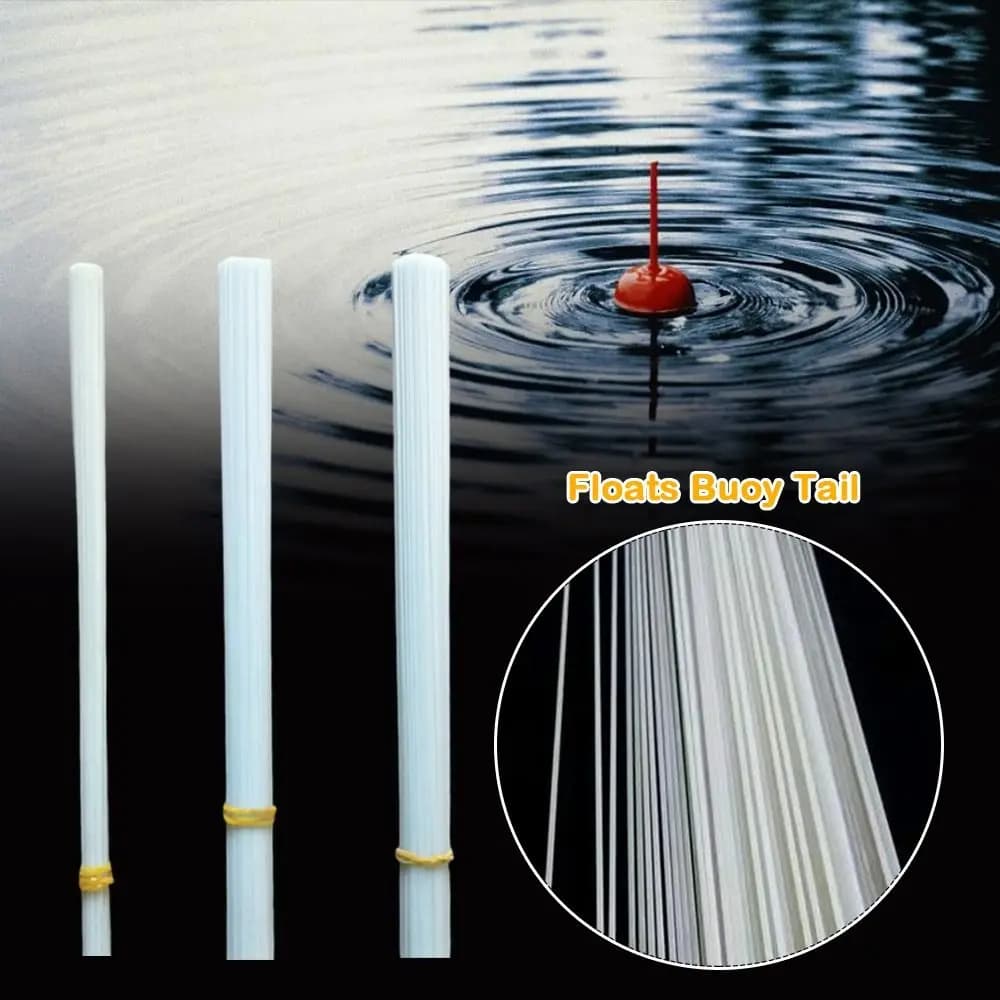 Baguettes fibre de verre coniques 28cm pour fabrication queues de leurres calmar et flotteurs DIY