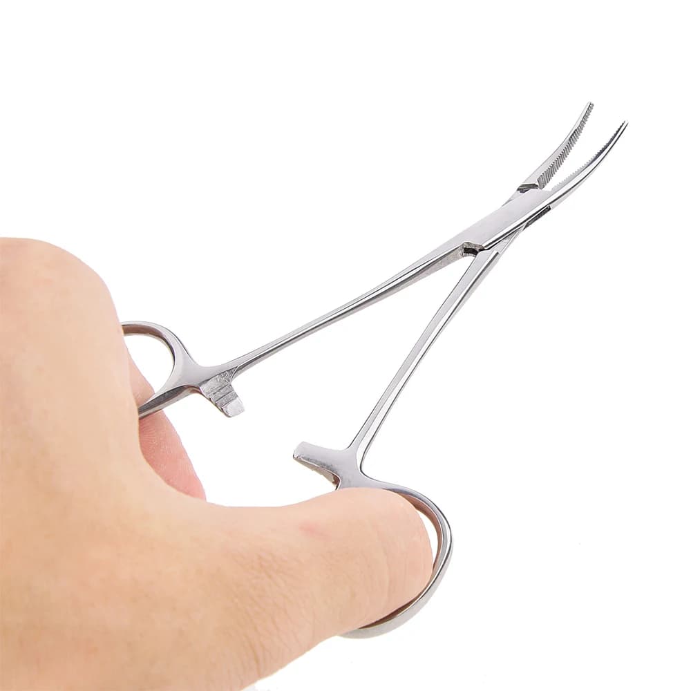 Pince hémostatique de pêche 12-18cm - Pince à verrouillage pour épilation et soins animaux