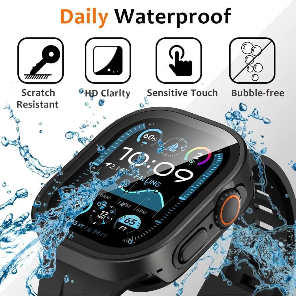 Boîtier étanche aluminium protection totale pour Apple Watch Ultra 3 49mm et modèles 45 44mm