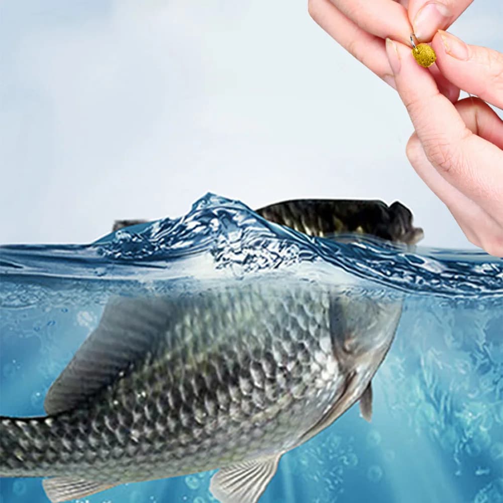 Appât granulé universel pour perche et silure - Pellets Hook Up avec odeur de ver rouge et poisson