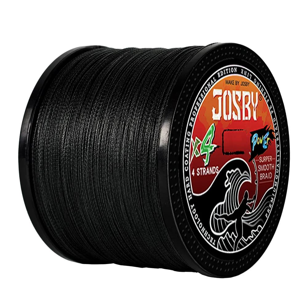 Ligne de pêche JOSBY japonaise 4 brins résistante à l'abrasion pour eau salée - 100M à 1000M