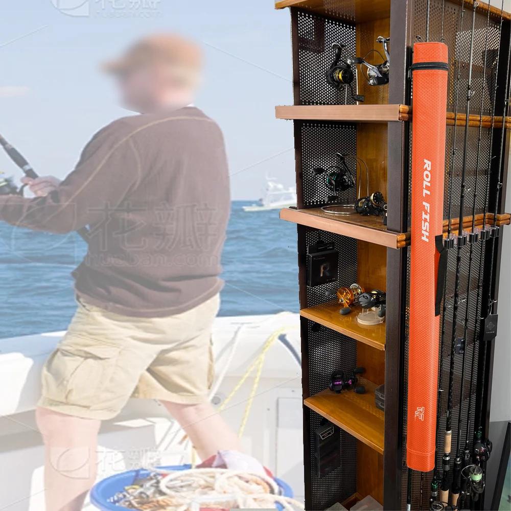 Sac de transport ROLLFISH pour cannes à pêche triangle anti-roulement - Coque rigide étanche