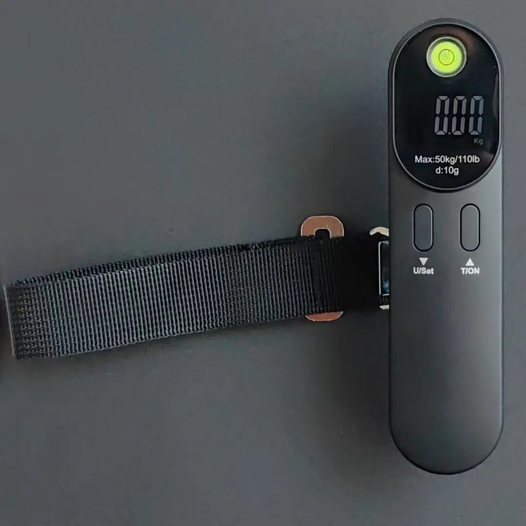 Pèse-bagages rechargeable 50kg avec crochet - Balance de pêche électronique pour shopping