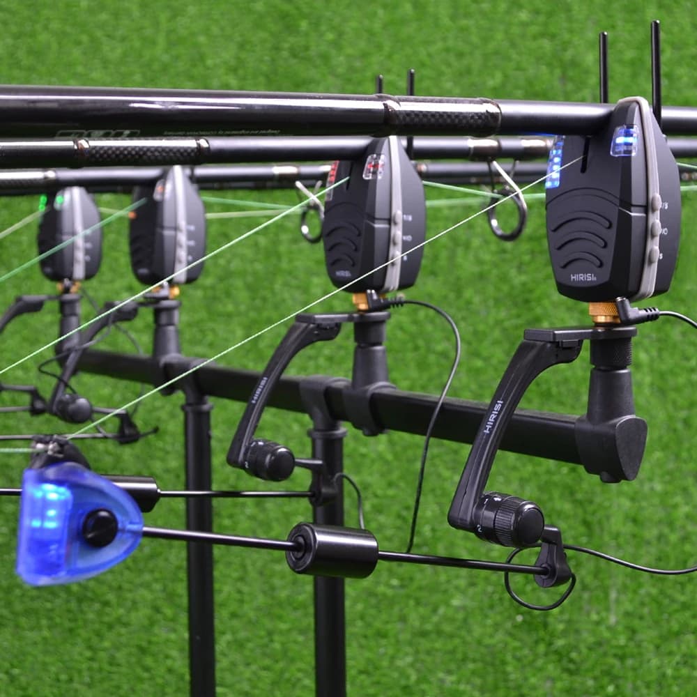 Set d'Alarmes de Pêche Carpe Sans Fil 1+4 avec Avertissement Sonore et Lumineux LED B1230