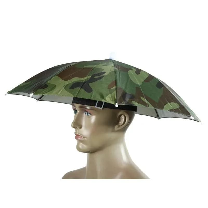 Chapeau parapluie pliable pêche randonnée plage camping protection tête extérieur