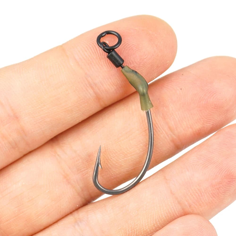 Spinner swivel Ronnie Rig pour carpe - Micro hameçon manchon quick change accessoires pêche