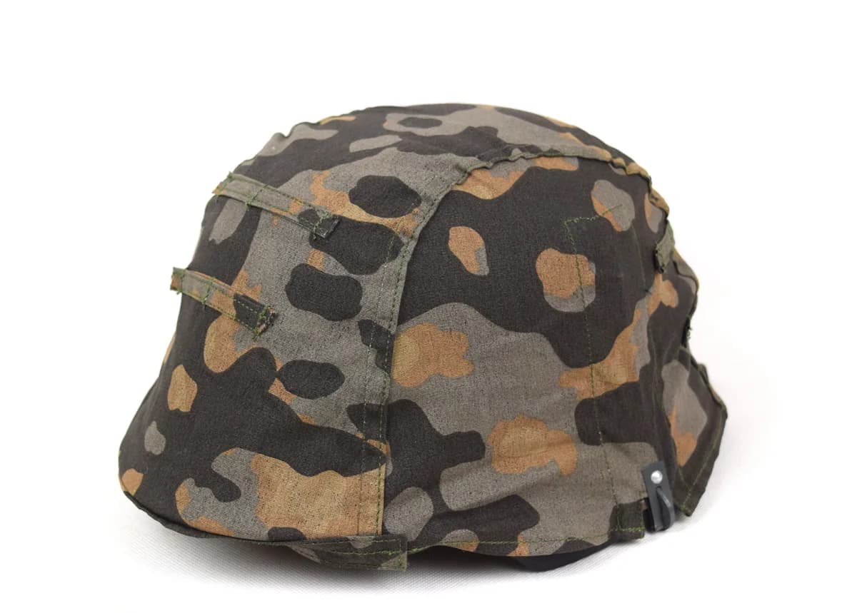 Housse réversible pour casque allemand M35 couleur Plane Tree - Double camouflage pour pêche